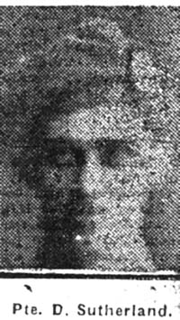 Sutherland Donald, Pte, Avoch Sutherland Donald, Pte, Avoch