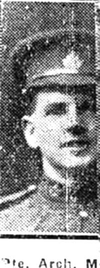 Macrae Archibald, Pte, Balintore Macrae Archibald, Pte, Balintore