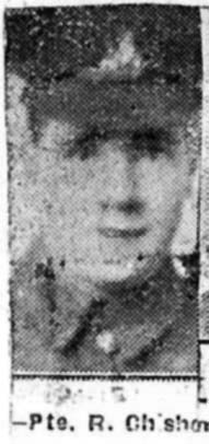 Chisholm Roderick, Pte, Glasgow ex Balintore Chisholm Roderick, Pte, Glasgow ex Balintore