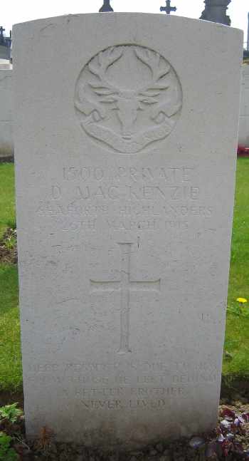 Mackenzie Donald, Pte, Conon Mackenzie Donald, Pte, Conon