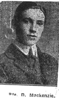 Mackenzie Donald, Pte, Conon Mackenzie Donald, Pte, Conon