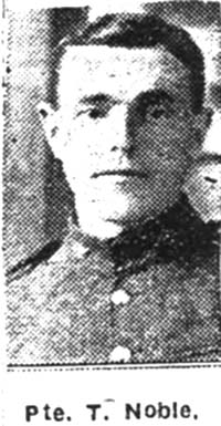 Noble Thomas, Pte, Conon Noble Thomas, Pte, Conon