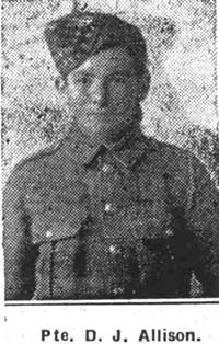 Allison David J, Pte, Culbokie Allison David J, Pte, Culbokie