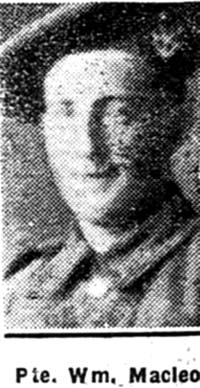 Macleod William, Pte, Delny Macleod William, Pte, Delny