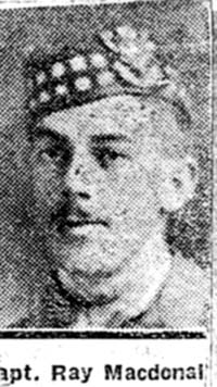 Macdonald Angus Ray, Capt, Dingwall