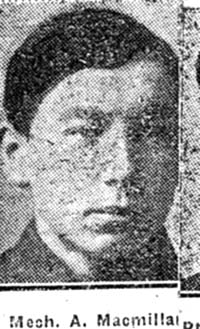 Macmillan A, Mechanic, Dingwall Macmillan A, Mechanic, Dingwall
