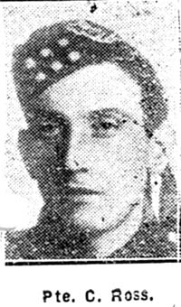 Ross Colin, Pte, Dingwall Ross Colin, Pte, Dingwall