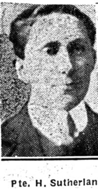 Sutherland Hugh, Pte, Dornoch Ex Dingwall Sutherland Hugh, Pte, Dornoch Ex Dingwall