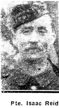 Reid Isaac, Pte, Dingwall Reid Isaac, Pte, Dingwall