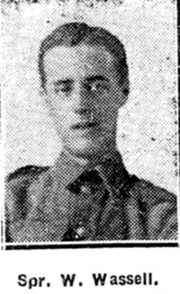 Wassell William, Sapper, Dingwall Wassell William, Sapper, Dingwall