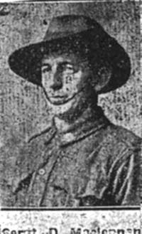 Maclennan Donald, Sgt, Dingwall Maclennan Donald, Sgt, Dingwall
