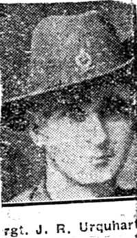 Urquhart John R, Sgt, Aberdeen connections to Dingwall Urquhart John R, Sgt, Aberdeen connections to Dingwall