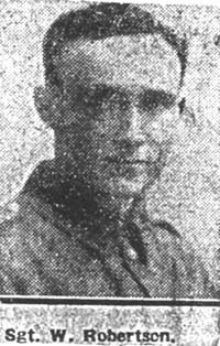 Robertson William J, Sgt, MM, Glasgow Ex Dingwall Robertson William J, Sgt, MM, Glasgow Ex Dingwall