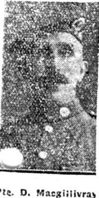 Macgillivray Donald, Pte, Evanton Macgillivray Donald, Pte, Evanton