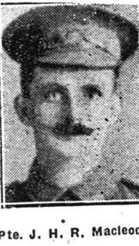 Macleod John H R, Pte, Evanton Macleod John H R, Pte, Evanton