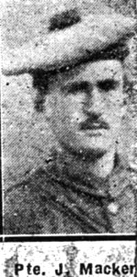 Mackenzie John, Pte, Fairburn Mackenzie John, Pte, Fairburn