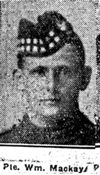 Mackay William, Pte, Fearn Mackay William, Pte, Fearn