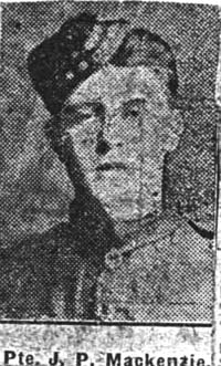 Mackenzie J P, Pte, Ferintosh