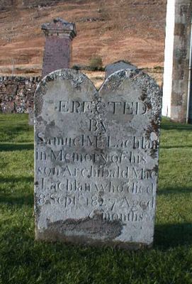 Grave of Archibald MacLachlan