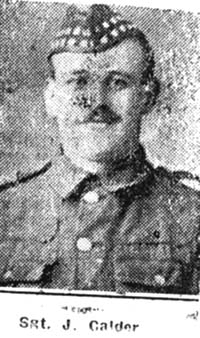 Calder John, Sgt, Invergordon Calder John, Sgt, Invergordon