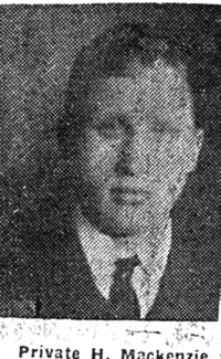 Mackenzie Hugh, Pte, Invergordon