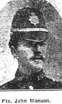 Manson John, Pte, Invergordon