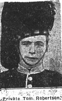 Robertson Thomas, Pte, Kildary Robertson Thomas, Pte, Kildary