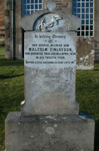 Zoom in Grave of Malcolm Finlayson