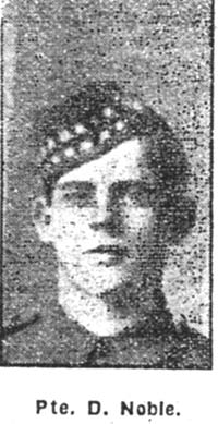 Noble D, Pte, Killearnan Noble D, Pte, Killearnan