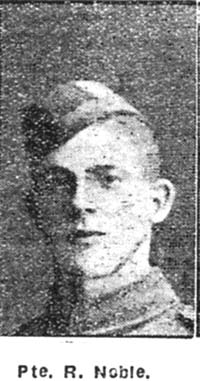 Noble R, Pte, Killearnan Noble R, Pte, Killearnan