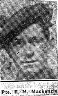 Mackenzie R M, Pte, Kinlochewe Mackenzie R M, Pte, Kinlochewe