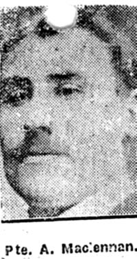 Maclennan Angus, Pte, Lochbroom Maclennan Angus, Pte, Lochbroom