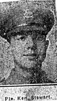 Stewart Kenneth, Pte, Maryburgh Stewart Kenneth, Pte, Maryburgh