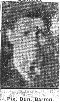Barron Duncan, Pte, Muir Of Ord Barron Duncan, Pte, Muir Of Ord