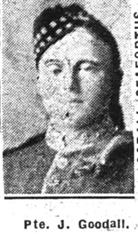 Goodall James, Pte, Muir Of Ord