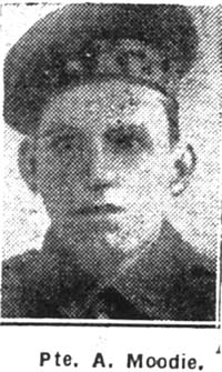 Moodie Andrew, Pte, Munlochy Moodie Andrew, Pte, Munlochy