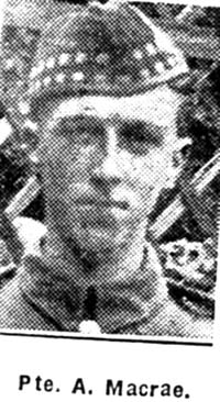 Macrae Alick, Pte, Nigg Macrae Alick, Pte, Nigg