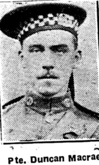 Macrae Duncan, Pte, Nigg Macrae Duncan, Pte, Nigg