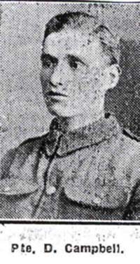 Campbell Donald, Pte, Edinburgh Ex Plockton Campbell Donald, Pte, Edinburgh Ex Plockton