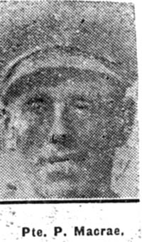Macrae Peter, Pte, Canada ex Strathpeffer Macrae Peter, Pte, Canada ex Strathpeffer