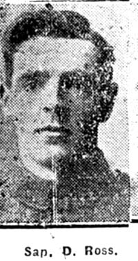 Ross Donald, Sapper, Tain Ross Donald, Sapper, Tain