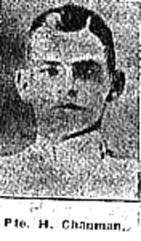 Chapman Horace J, Pte, Tore Chapman Horace J, Pte, Tore