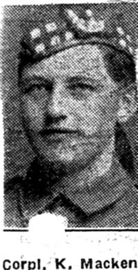 Mackenzie Kenneth, Corp, Ullapool Mackenzie Kenneth, Corp, Ullapool