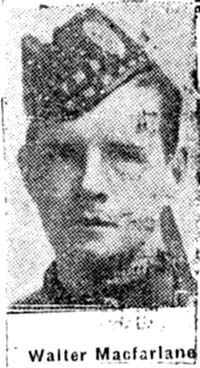 Macfarlane Walter M, Canada Ex Inverness Ex Urray