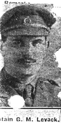 Levack George M, Capt Dr, Edinburgh Royal Army medical Corp Levack George M, Capt Dr, Edinburgh Royal Army medical Corp