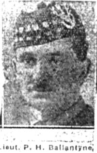 Ballantyne Philip Hugh, Lieut, Huddersfield Seaforths Ballantyne Philip Hugh, Lieut, Huddersfield Seaforths