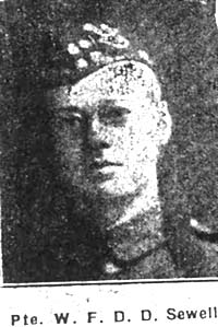 Sewell William Fane Dalziel Dalrymple, Pte, London Seaforths Sewell William Fane Dalziel Dalrymple, Pte, London Seaforths