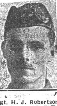 Robertson H J, Sgt, Essex Seaforths Robertson H J, Sgt, Essex Seaforths