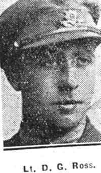 Ross David G, 2 Lieut, Birmingham Ex Balintore Ross David G, 2 Lieut, Birmingham Ex Balintore