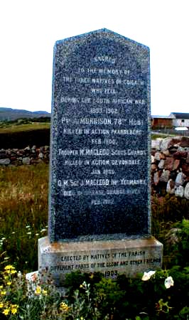 Achiltibuie Boer War Memorial